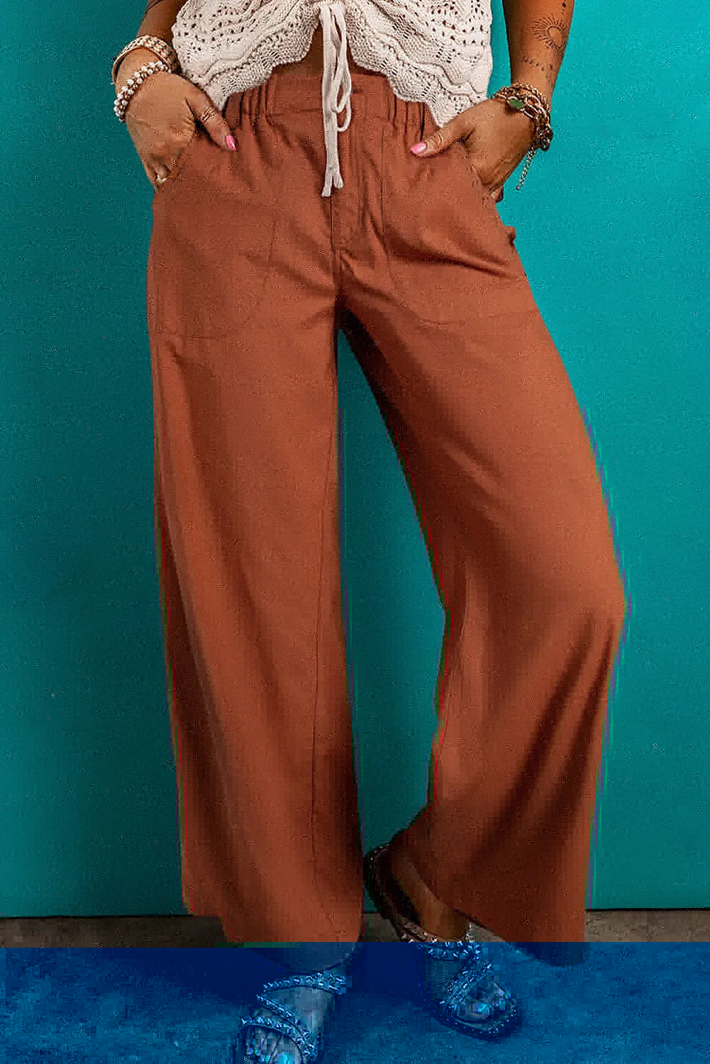 Wide Leg Pants with Pockets